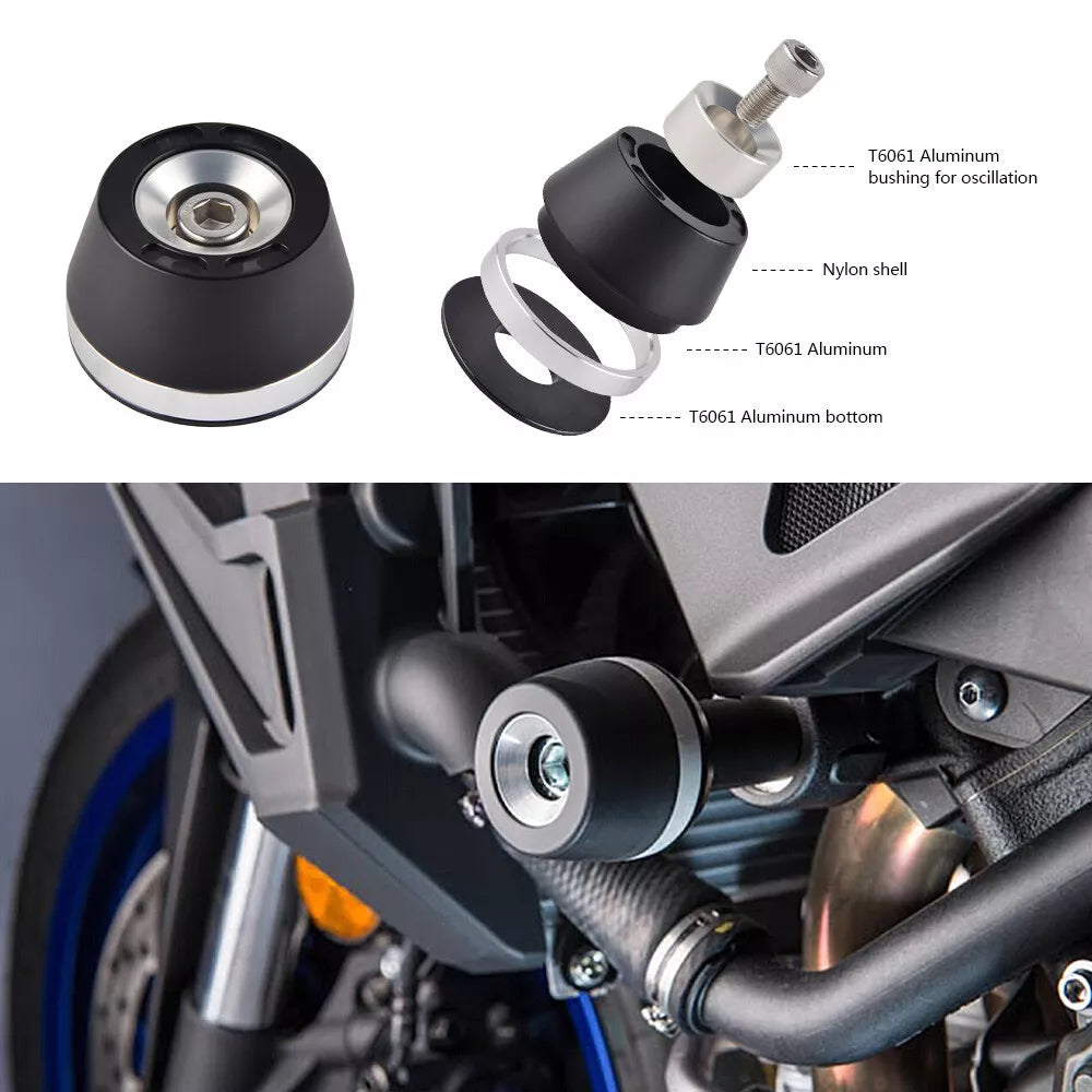 Aluminum Frame Sliders Guard Set Crash Protector for Kawasaki Z650 2017-2018