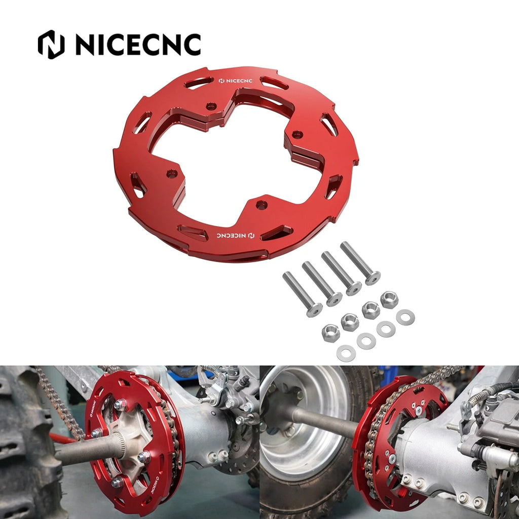 Rear Wheel Dual Sprocket Chain Guards Protector For Honda TRX 450 R / ER