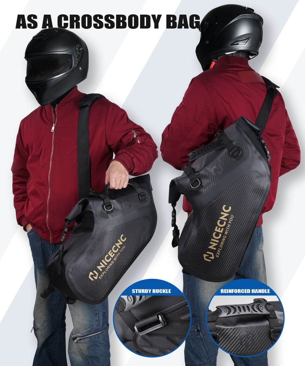 Universal Saddlebags 28L Waterproof For Adventure Sport Motorcycle Racks
