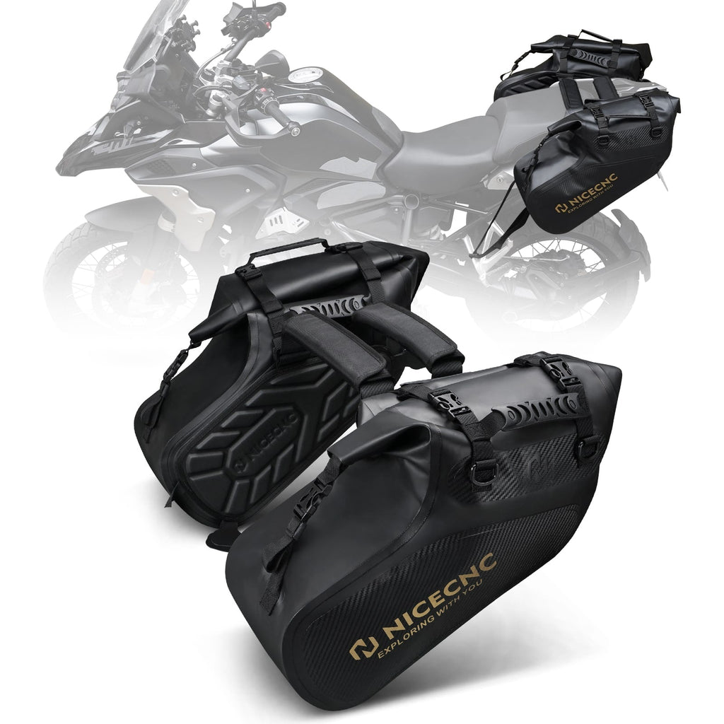 Universal Saddlebags 28L Waterproof For Adventure Sport Motorcycle Racks