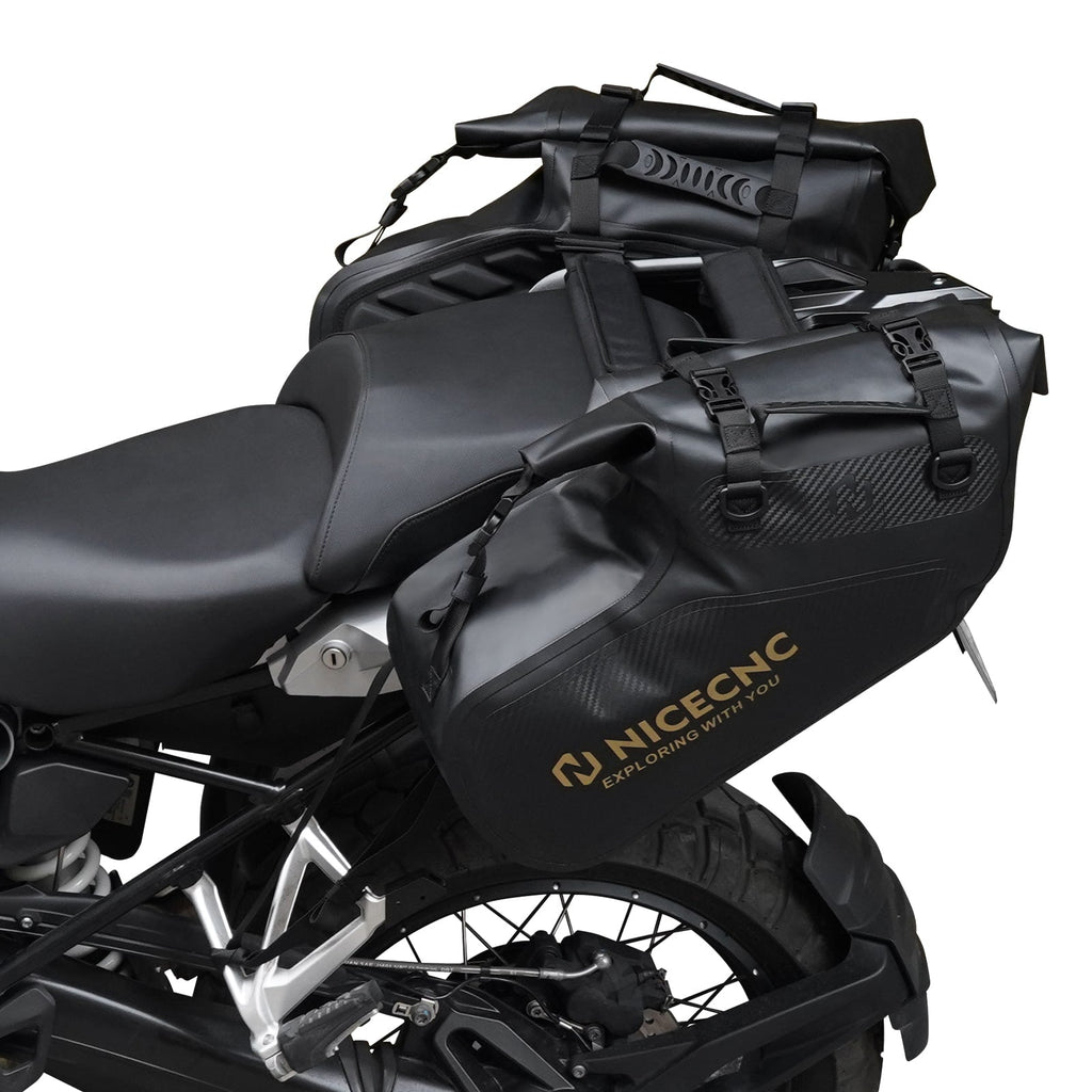 Universal Saddlebags 28L Waterproof For Adventure Sport Motorcycle Racks