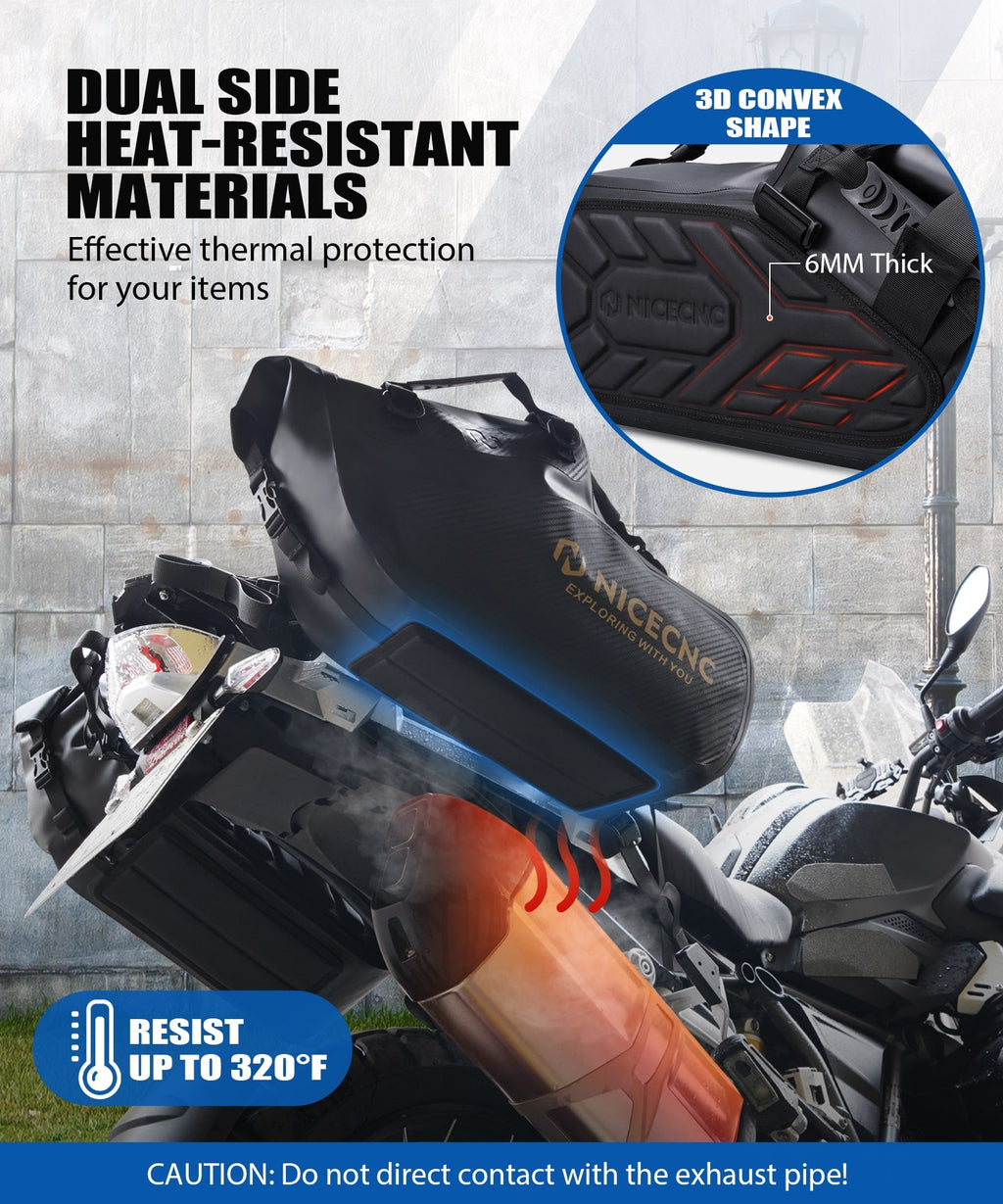 Universal Saddlebags 28L Waterproof For Adventure Sport Motorcycle Racks