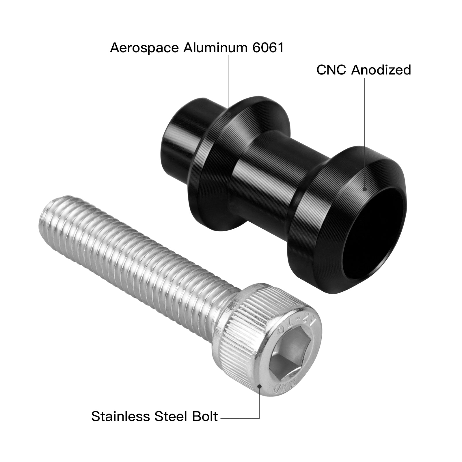 M10 XP1.5 Swingarm Spools Sliders Stand Holders for KTM Husqvarna Position 3