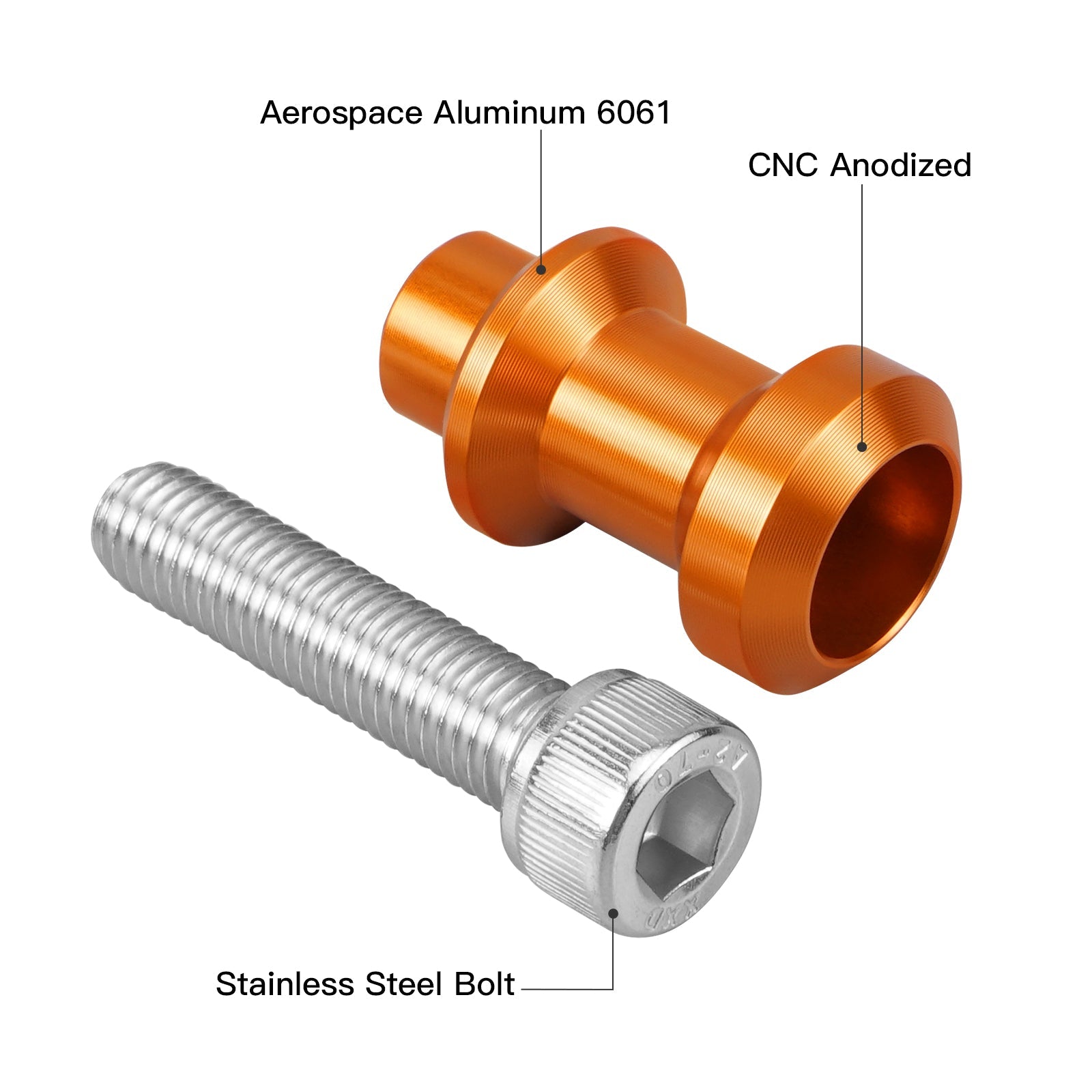 M10 XP1.5 Swingarm Spools Sliders Stand Holders for KTM Husqvarna Position 2