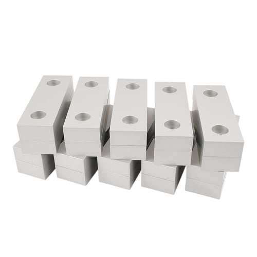 6 x 2 x 1" Machined Aluminum Soft Jaws 10 PACK 20 Pieces Position 2