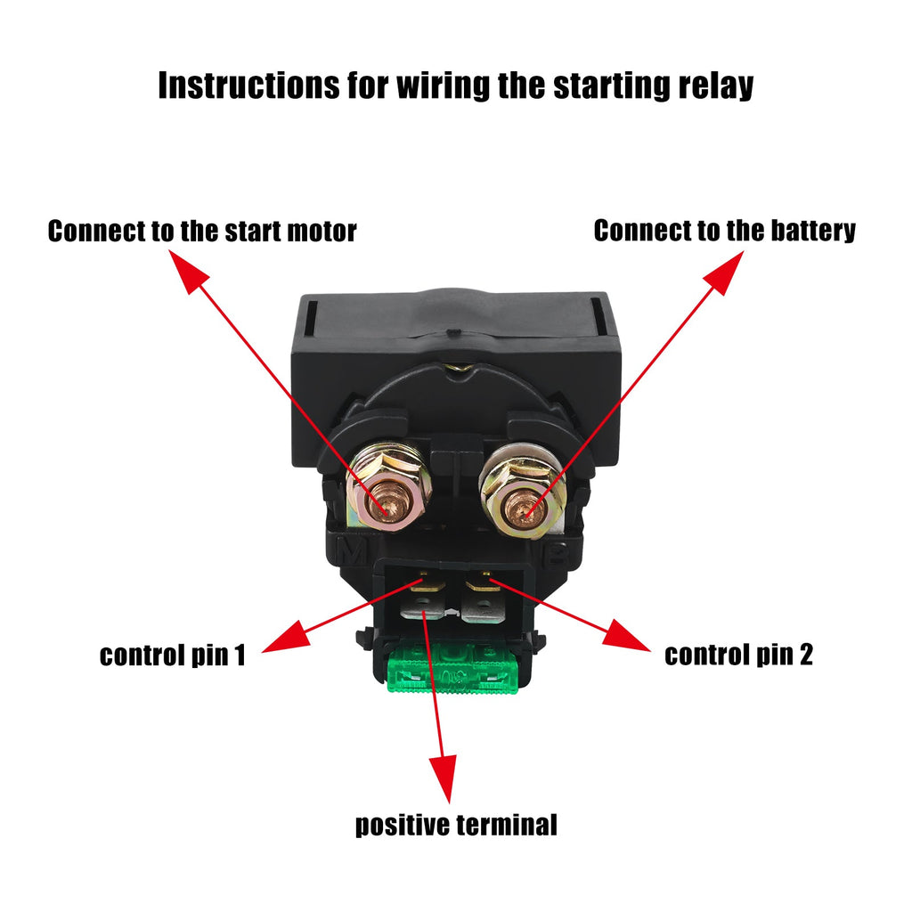 Starter Solenoid Relay For Honda Kawasaki Suzuki Position 2