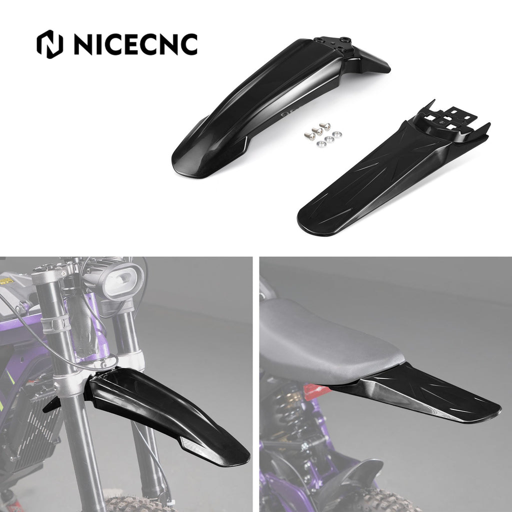 Front Fender Mud Guard & Extended Rear Fender For Surron Light Bee X/S 2022-2024