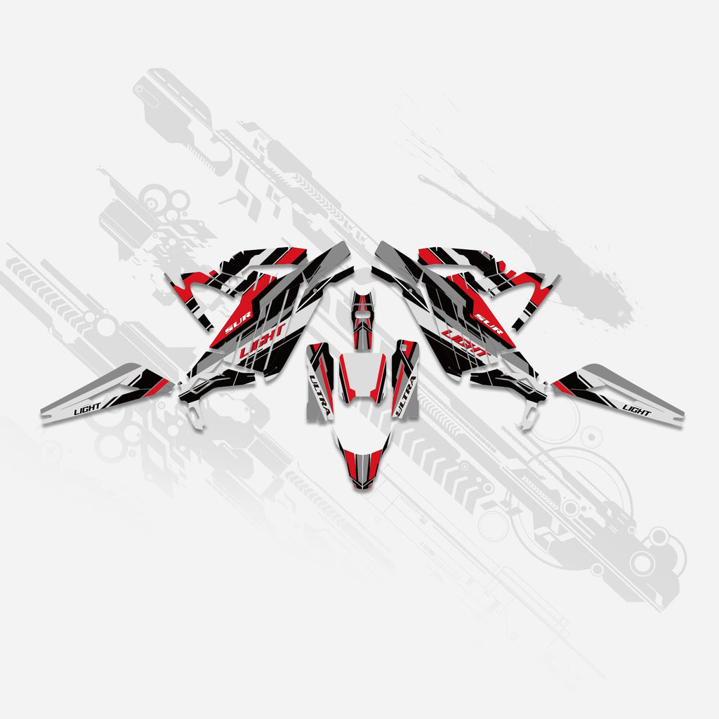 Electric Dirt Bike Full Graphics Decals Stickers Kit For Surron Light Bee X ALL YEARS