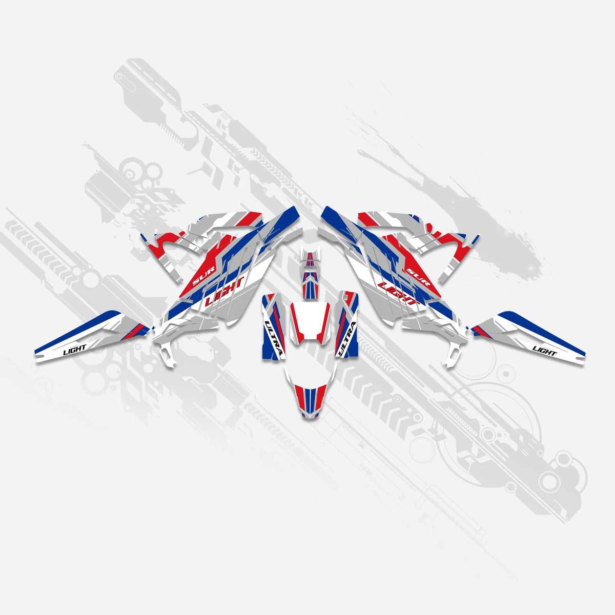Electric Dirt Bike Full Graphics Decals Stickers Kit For Surron Light Bee X ALL YEARS