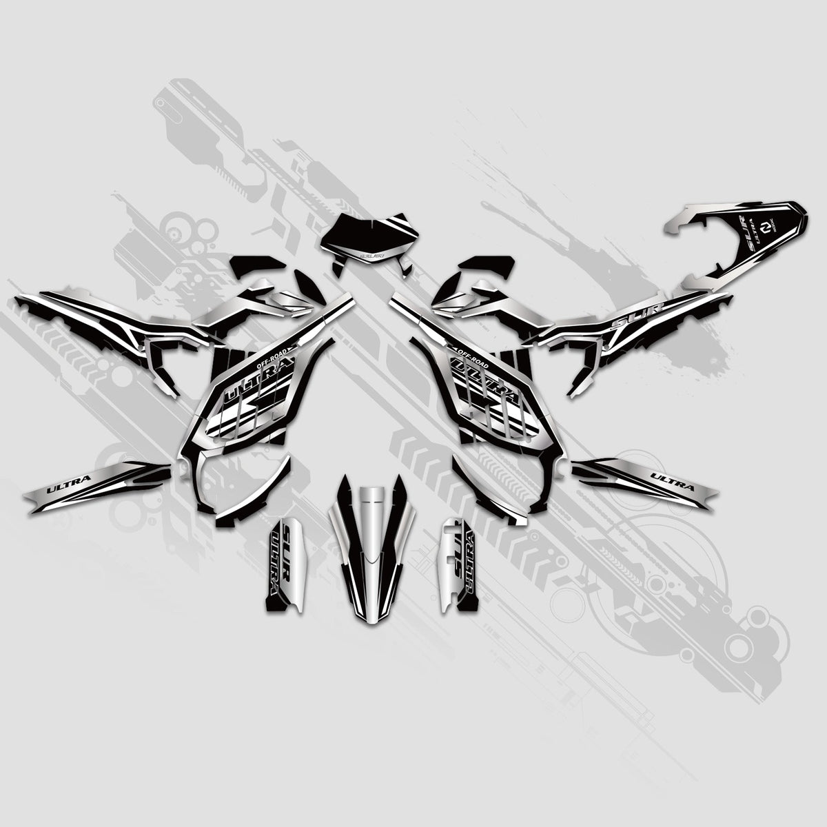 Electric Dirt Bike Full Graphics Decals Stickers Kit For Surron Ultra Bee ALL YEARS