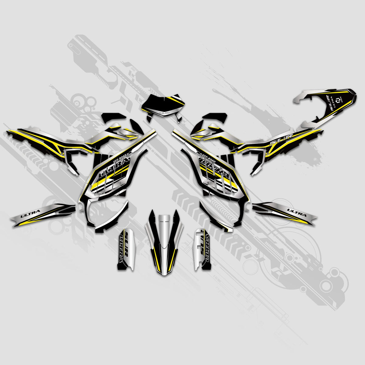Electric Dirt Bike Full Graphics Decals Stickers Kit For Surron Ultra Bee ALL YEARS