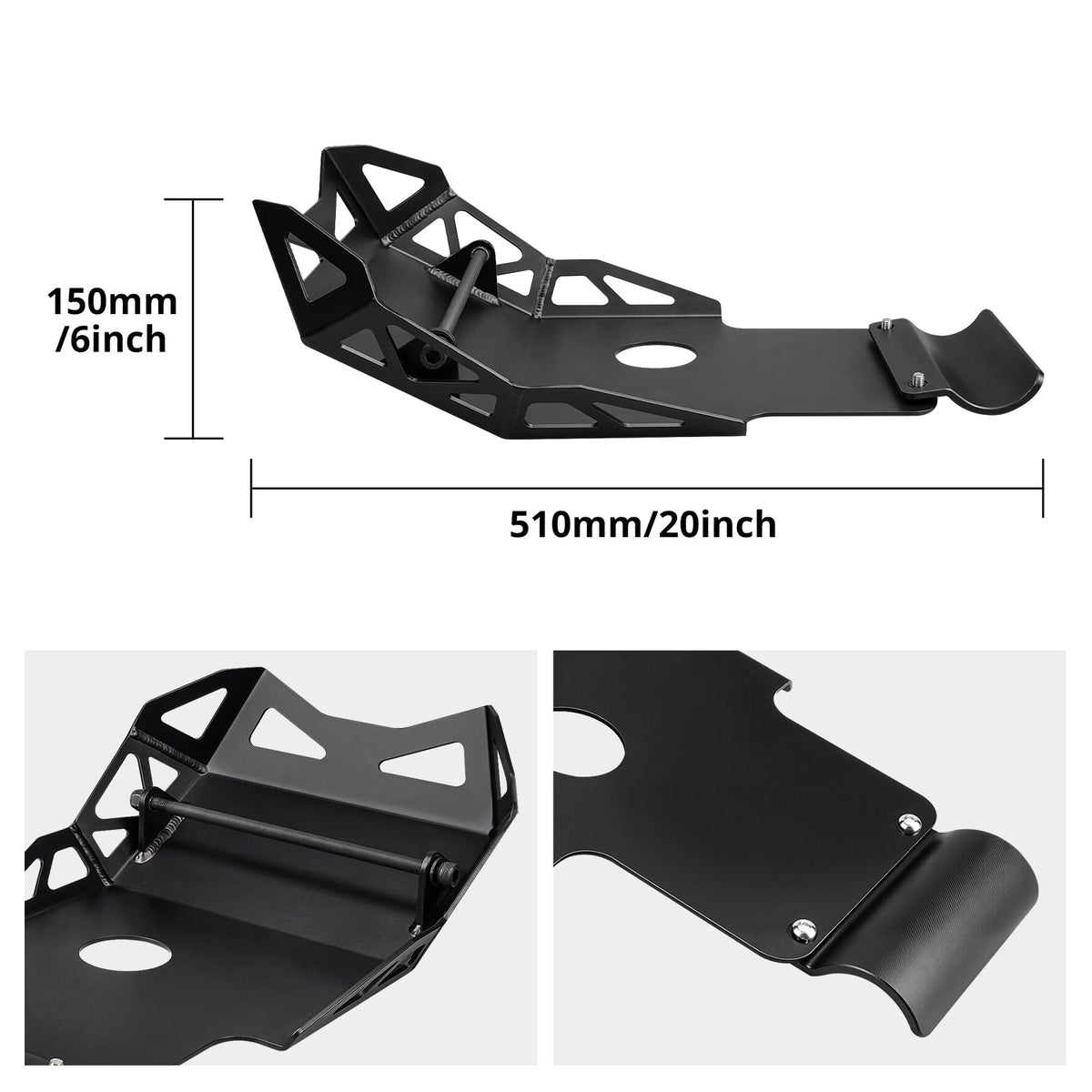 Front Skid Plate Engine Guard Linkage Protector For Suzuki DR650 S / SE 1996-2025