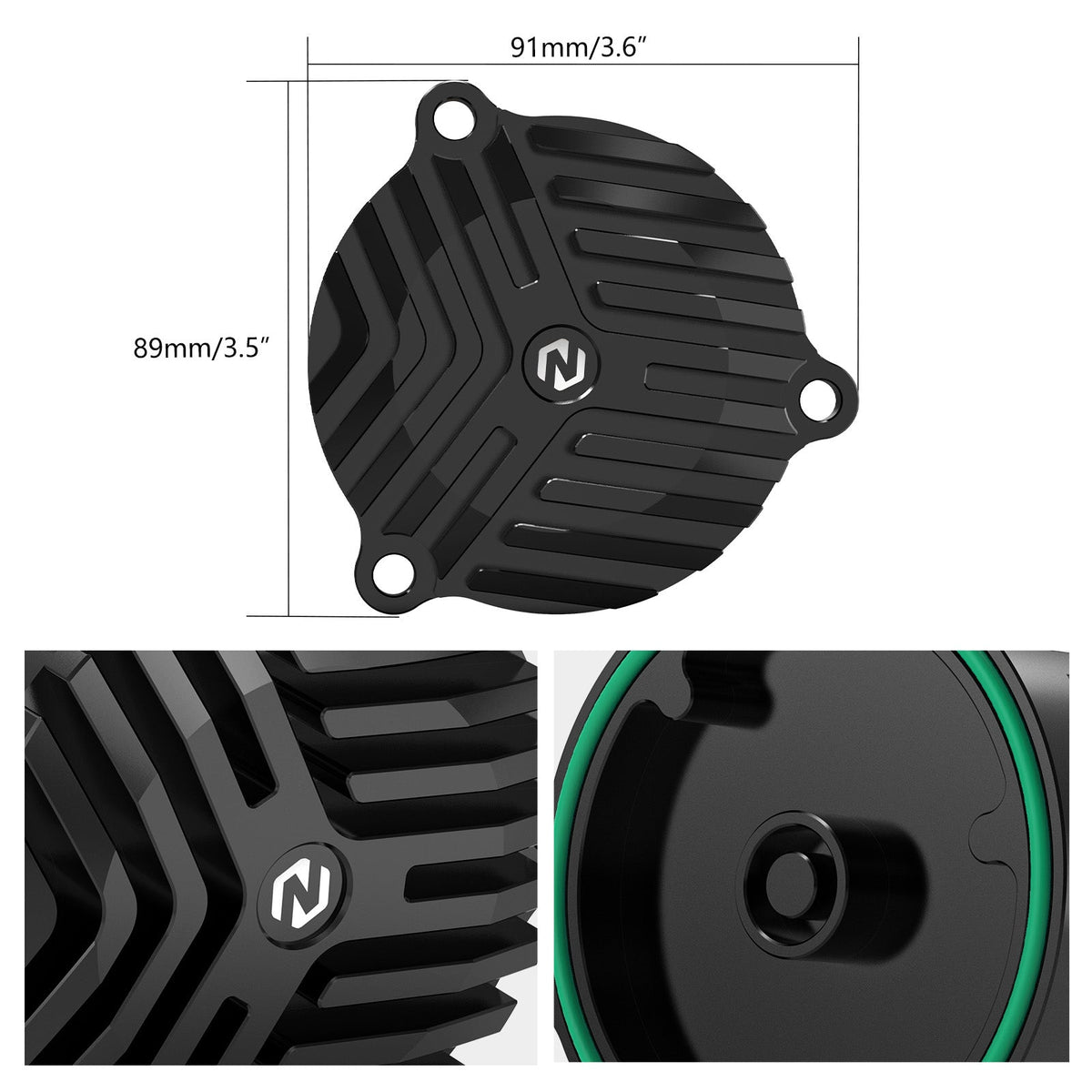 Finned Heat Sink Engine Oil Filter Cover Cap For Suzuki DR650 S / SE 1996-2024