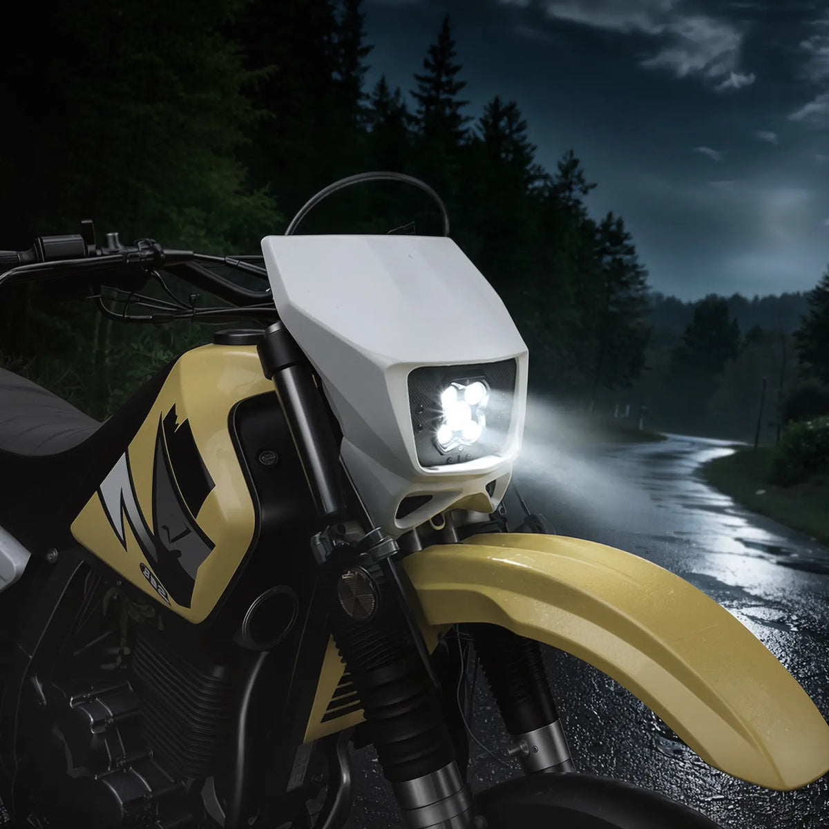 Plug & Play Rally Headlight Kit Dual Output 40W / 50W For Suzuki DR650 S 2001-2026