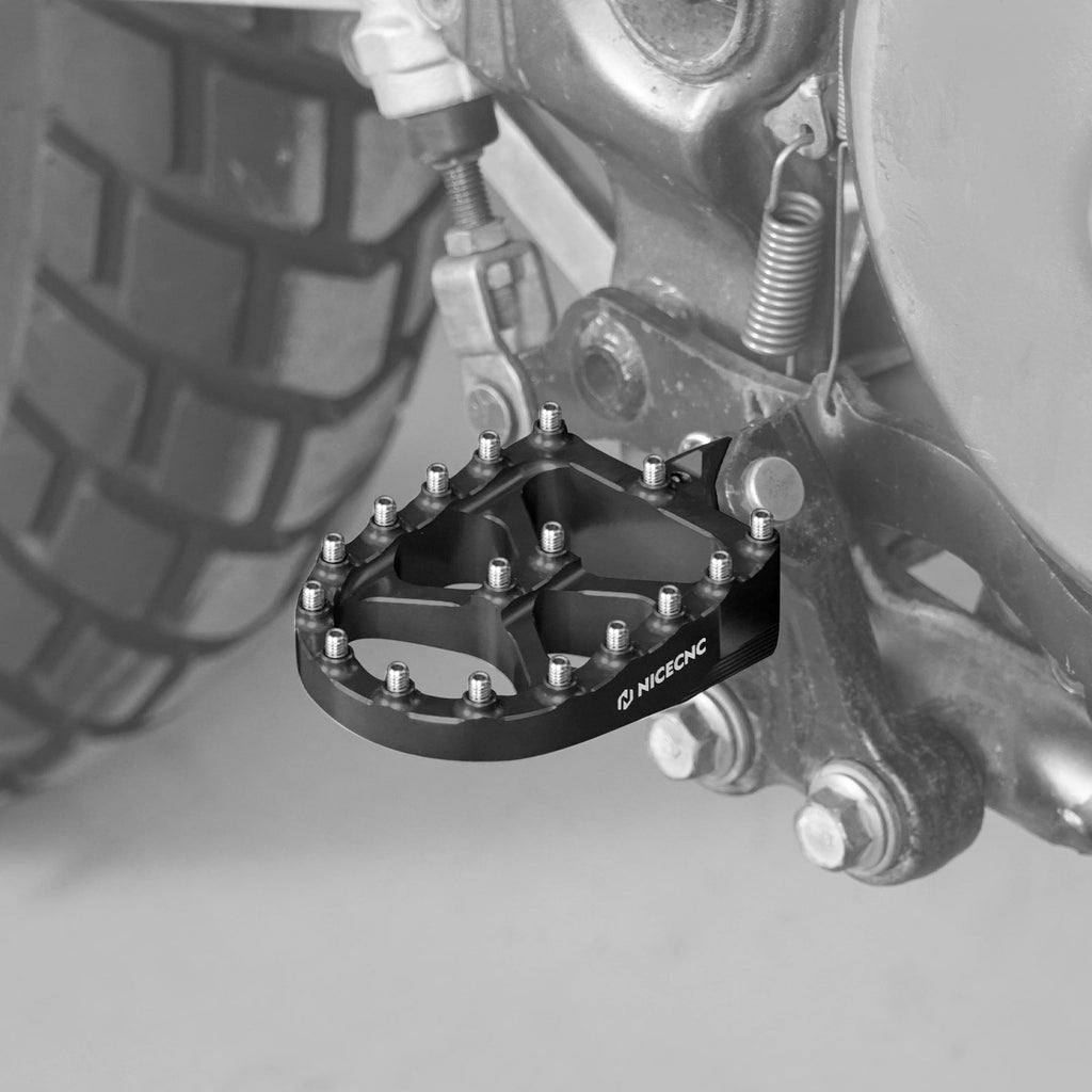 Enlarged Footpegs + Dual Control Rear Brake Pedal For Suzuki DR650 S / SE 1996-2025
