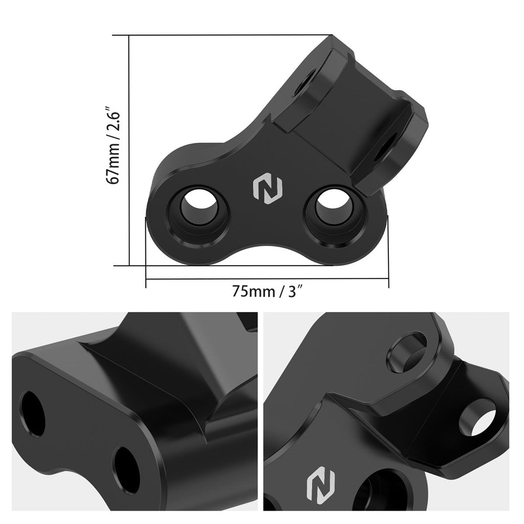 Lowered Lowering Footpeg Mounts Brackets For Suzuki DR650 S / SE 1996-2025