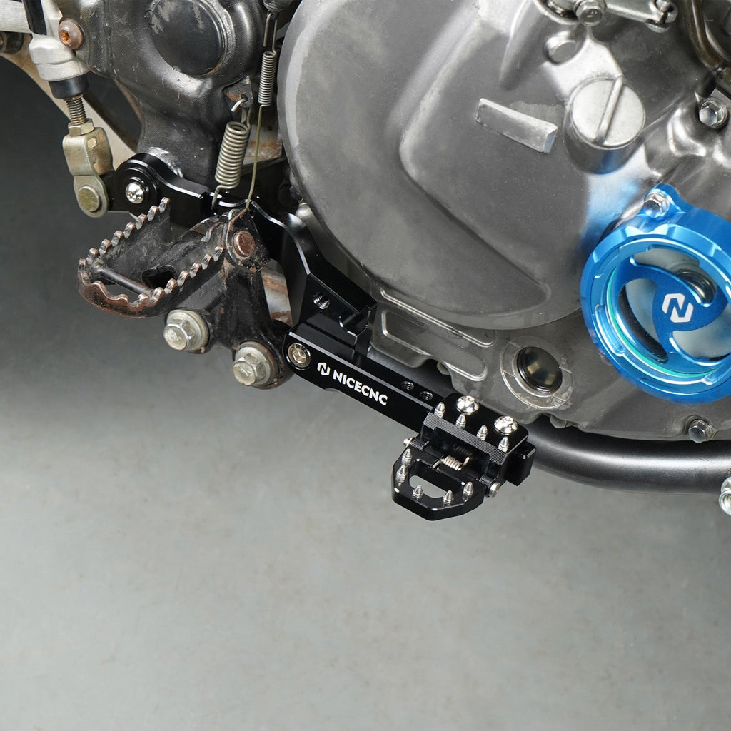 Enlarged Footpegs + Dual Control Rear Brake Pedal For Suzuki DR650 S / SE 1996-2025