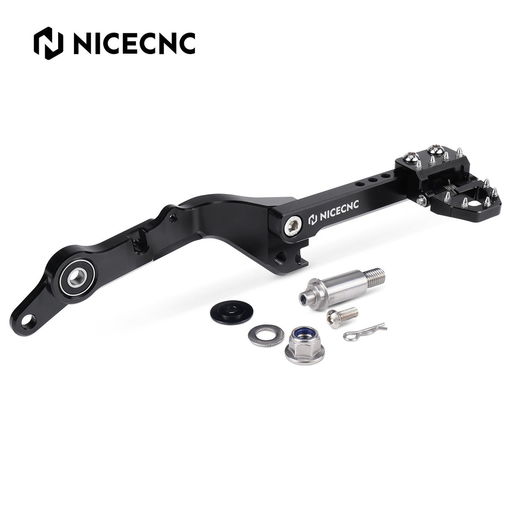 Enlarged Footpegs + Dual Control Rear Brake Pedal For Suzuki DR650 S / SE 1996-2025