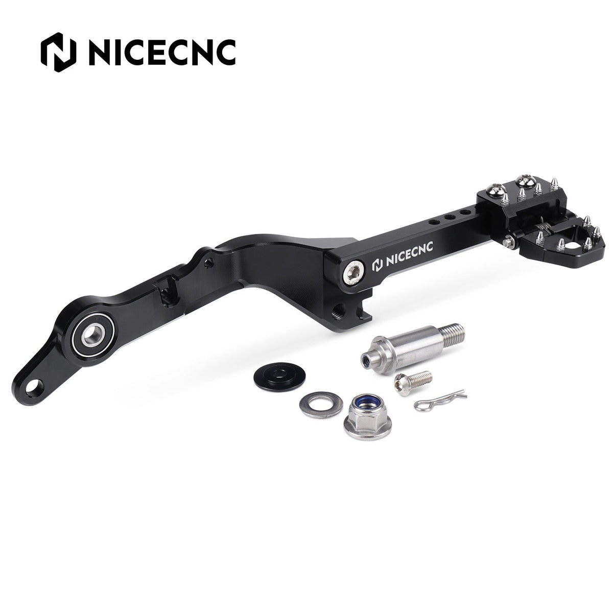 Enlarged Footpegs + Dual Control Rear Brake Pedal For Suzuki DR650 S / SE 1996-2025
