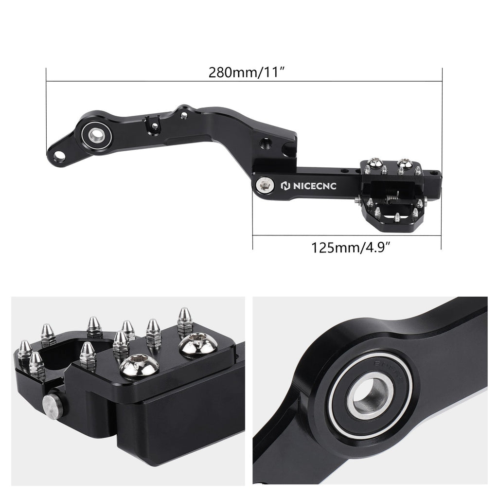 Adjustable Dual Control Rear Brake Pedal Lever For Suzuki DR650 S / SE 1996-2025