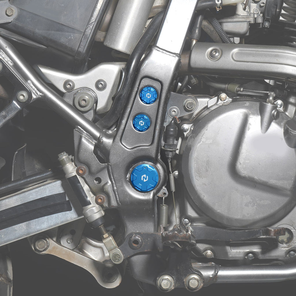 Swingarm Pivot Shaft Hole Block Caps Plugs Set For Suzuki DR650 S / SE 1996-2024