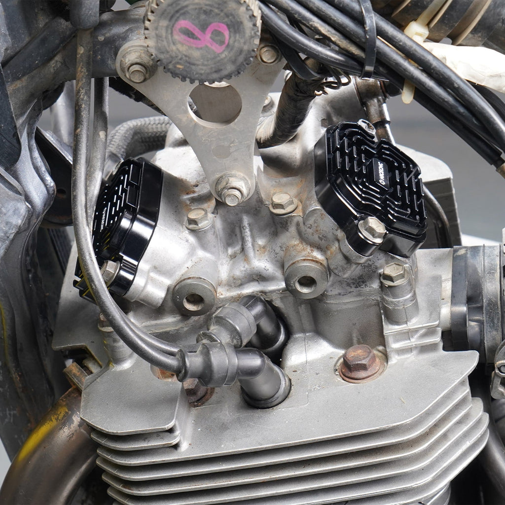 Finned Engine Valve Covers w/Rings Kit For Suzuki DR650 S / SE 1996-2024