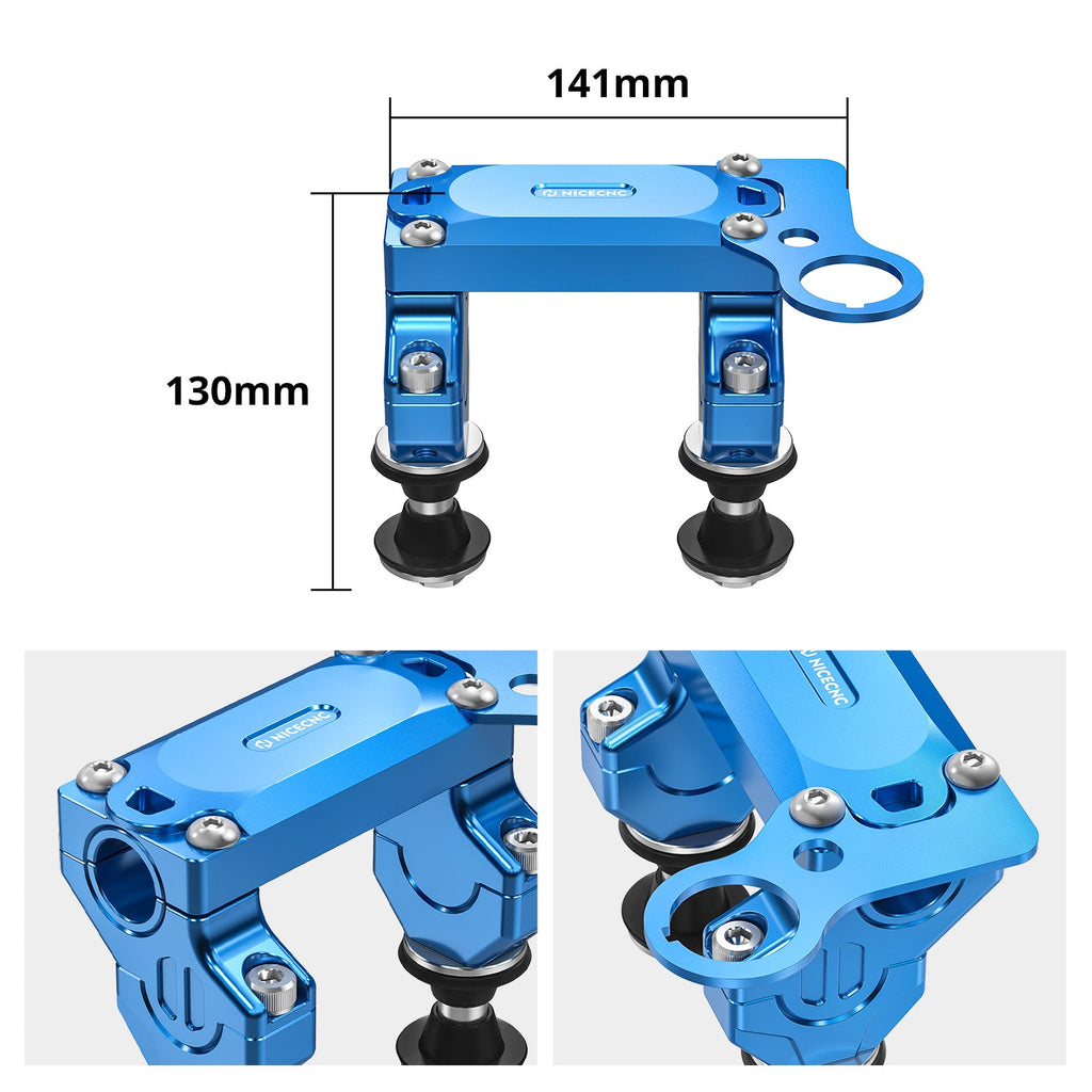 Offset Handlebar Riser Mount Clamp Kit For Suzuki DRZ400SM 2005-2024