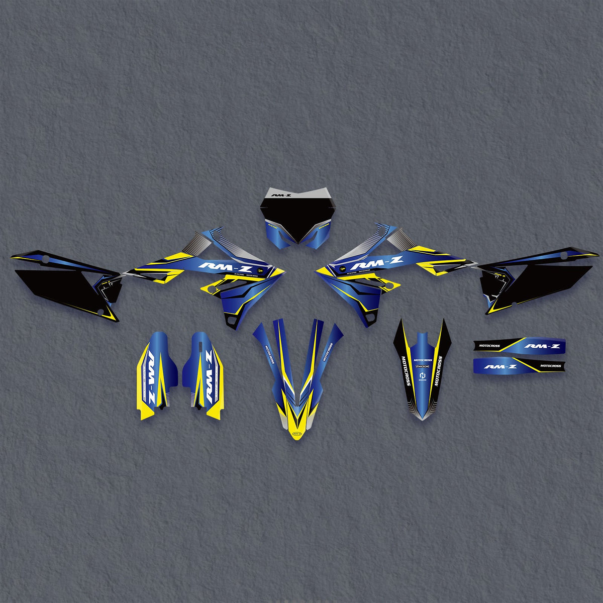 Full Graphics Decals Stickers Set For SUZUKI RMZ250 19-25 RMZ450 18-25
