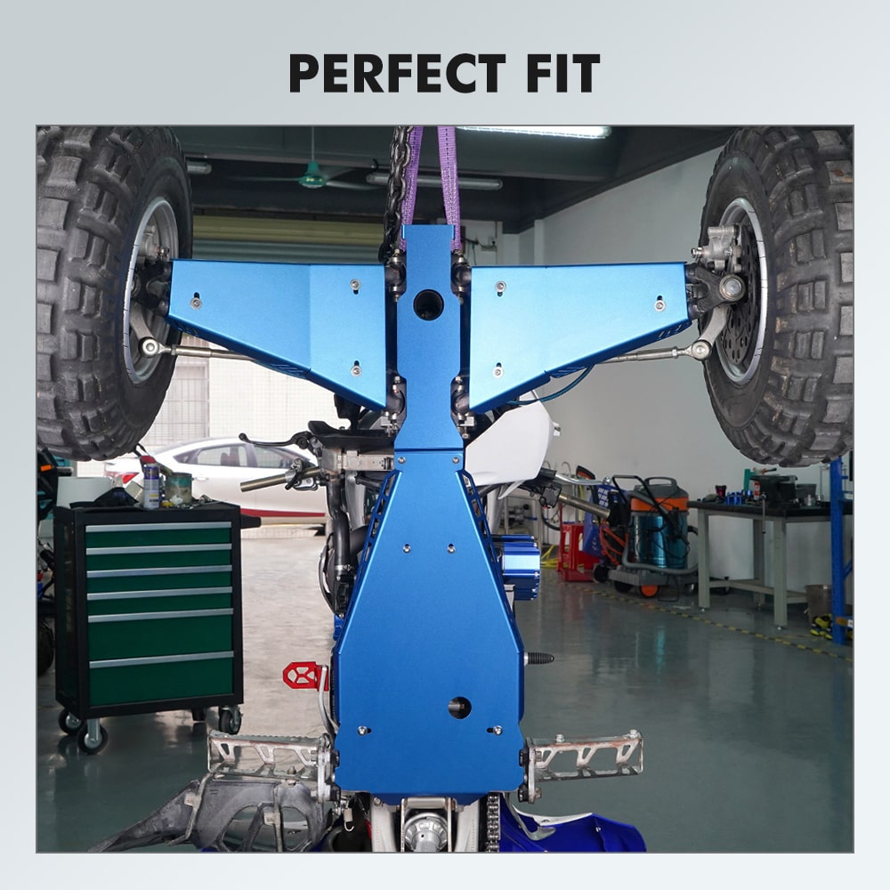 Full Chassis Glide Swing Arm Skid Plate Guard For Yamaha YFZ450R 09-26