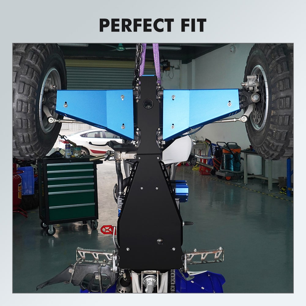 Full Chassis Glide Swing Arm Skid Plate Guard For Yamaha YFZ450R 09-26
