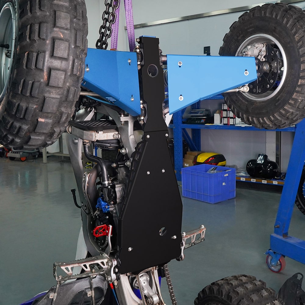 Full Chassis Glide Swing Arm Skid Plate Guard For Yamaha YFZ450R 09-26