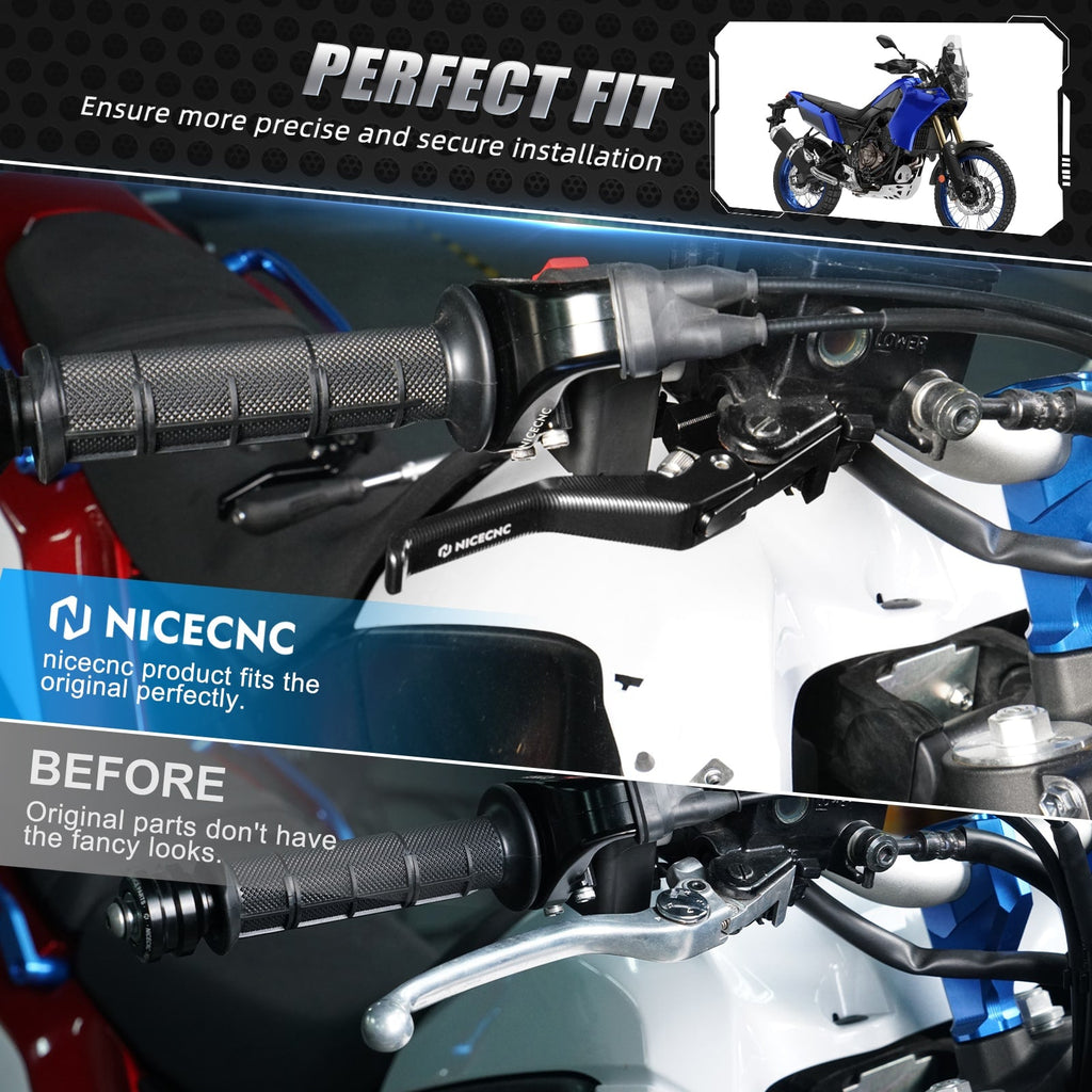 Shorty Brake Clutch Lever for Yamaha Tenere 700 / XTZ700 2019-2025 XSR700 2018-2024 MT-07 2018-2020