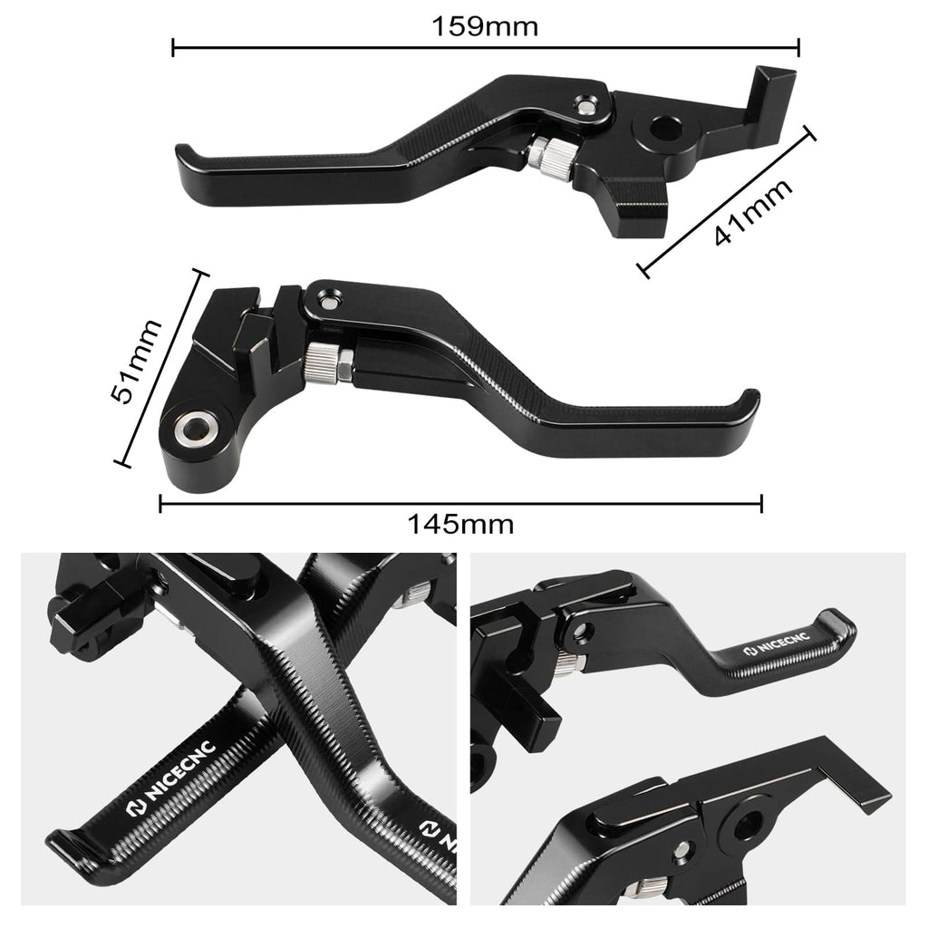 Shorty Brake Clutch Lever for Yamaha Tenere 700 / XTZ700 2019-2025 XSR700 2018-2024 MT-07 2018-2020