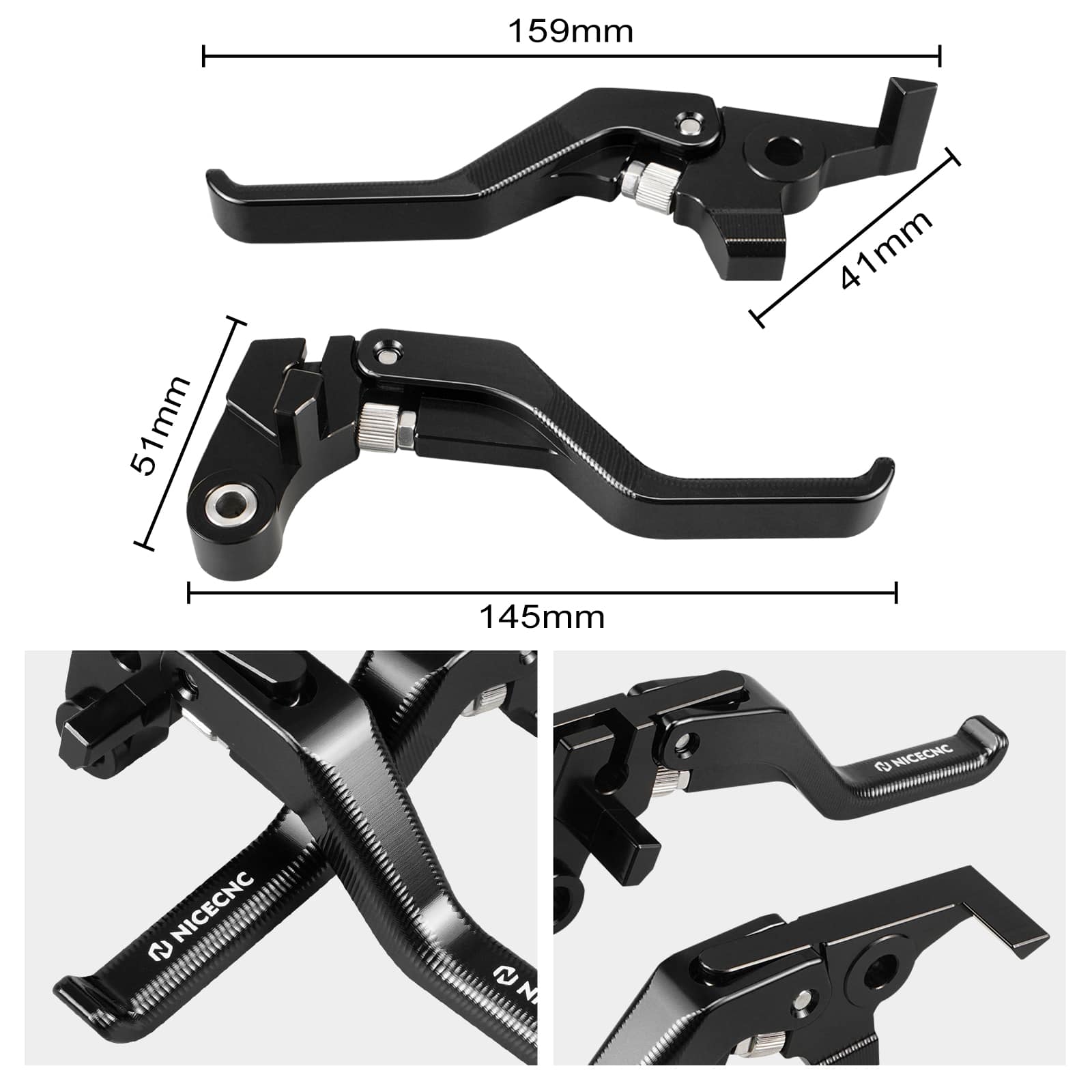 Shorty Brake Clutch Lever for Yamaha Tenere 700 / XTZ700 2019-2025 XSR700 2018-2024 MT-07 2018-2020