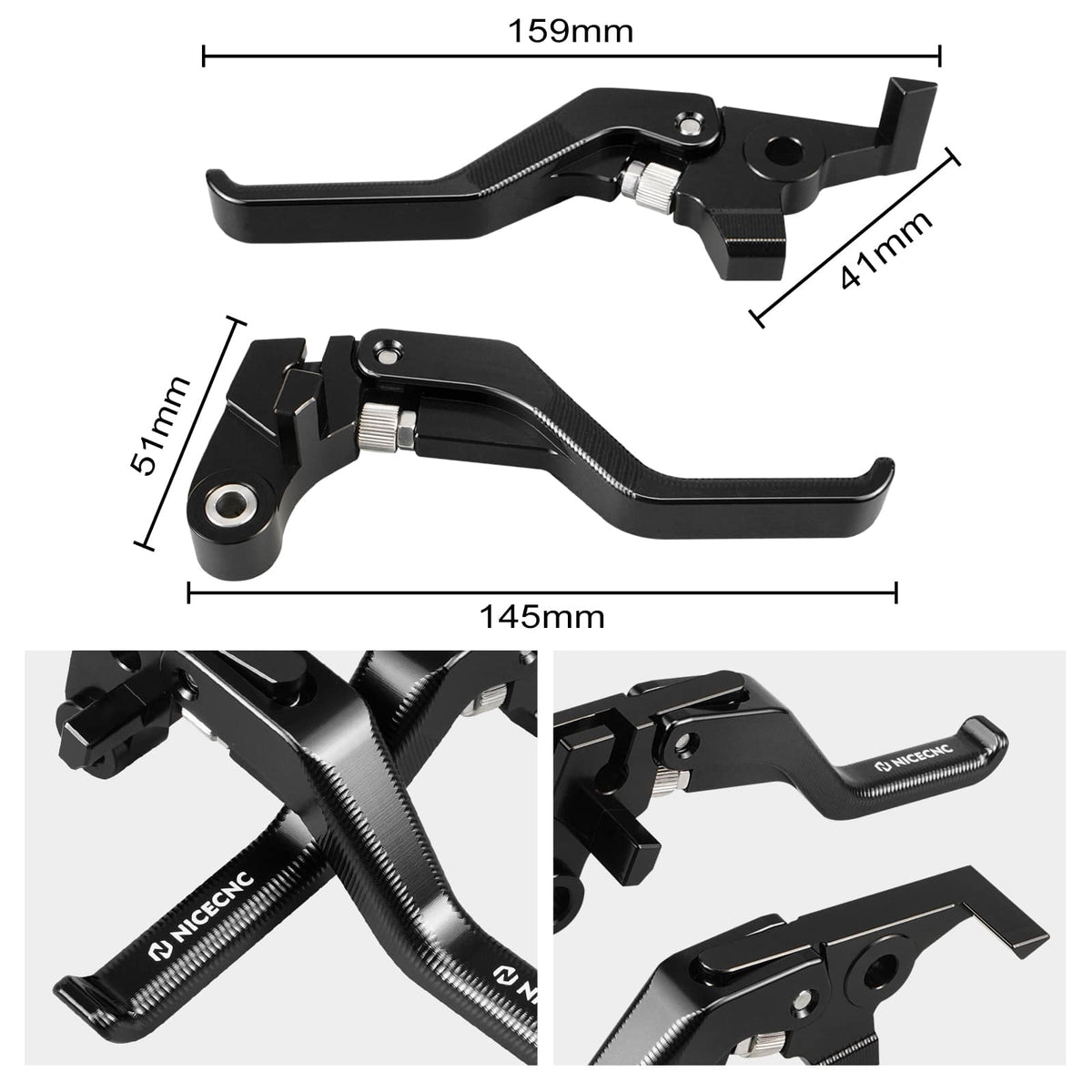 Shorty Brake Clutch Lever for Yamaha Tenere 700 / XTZ700 2019-2025 XSR700 2018-2024 MT-07 2018-2020