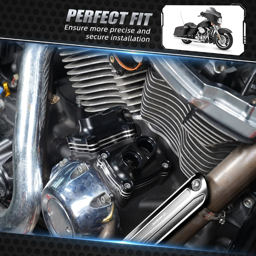 Pushrod Tube Cover Kit For Harley Softial Deluxe Fat Boy Heritage Classic 107 114