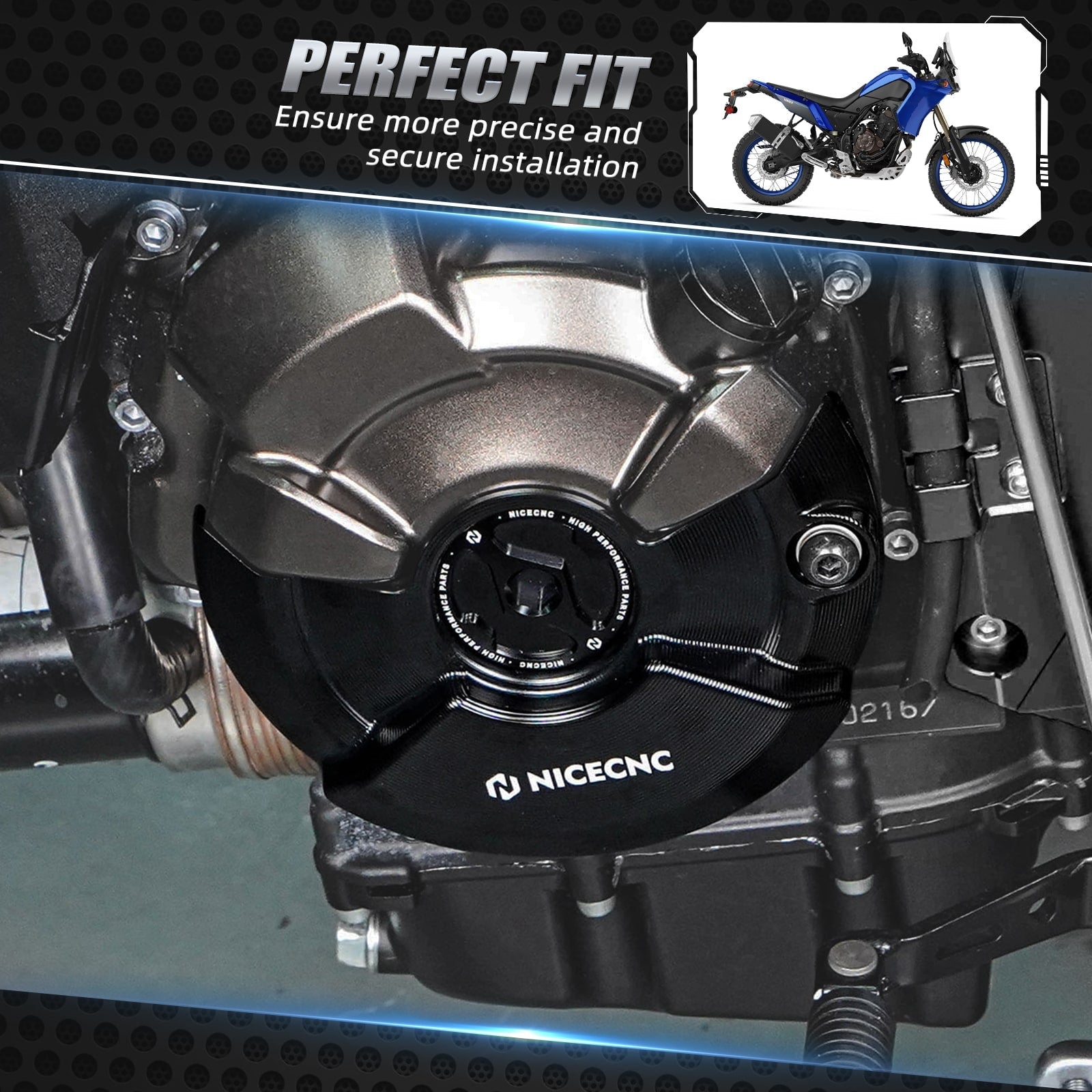 Crankcase Cover Guard Protector For Yamaha Tenere 700 /XTZ 700 2019-2024