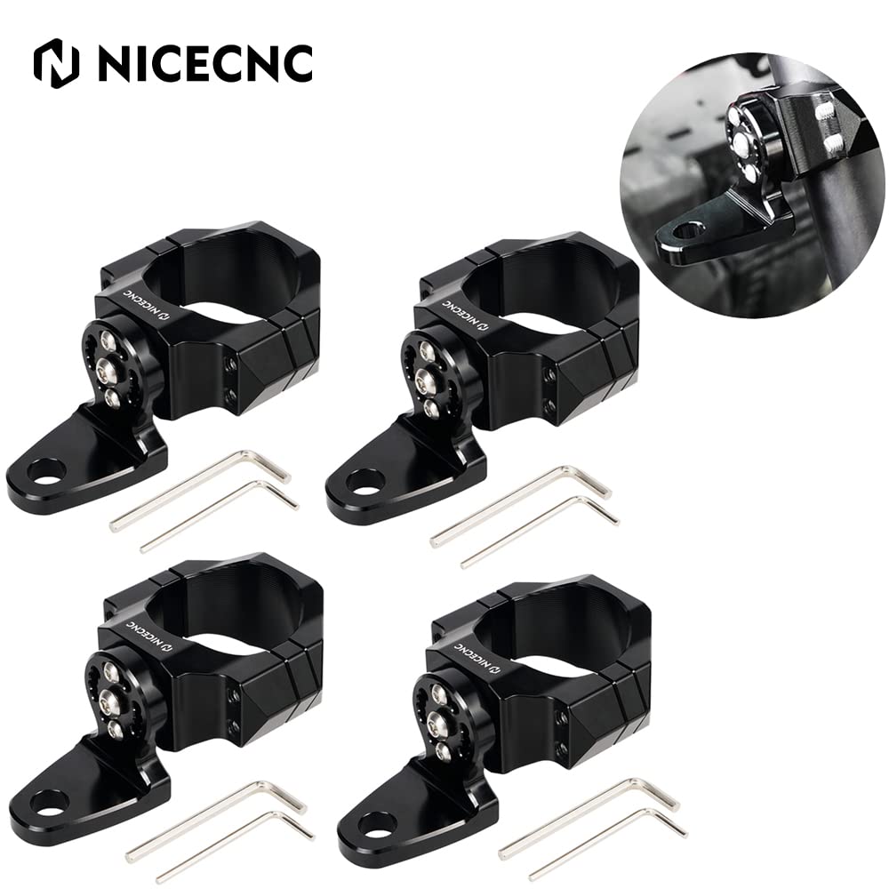 Whip Light Flagpole Light Mount Bracket Adjustable For 1.75-2" Roll Cage UTV ATV Position 10
