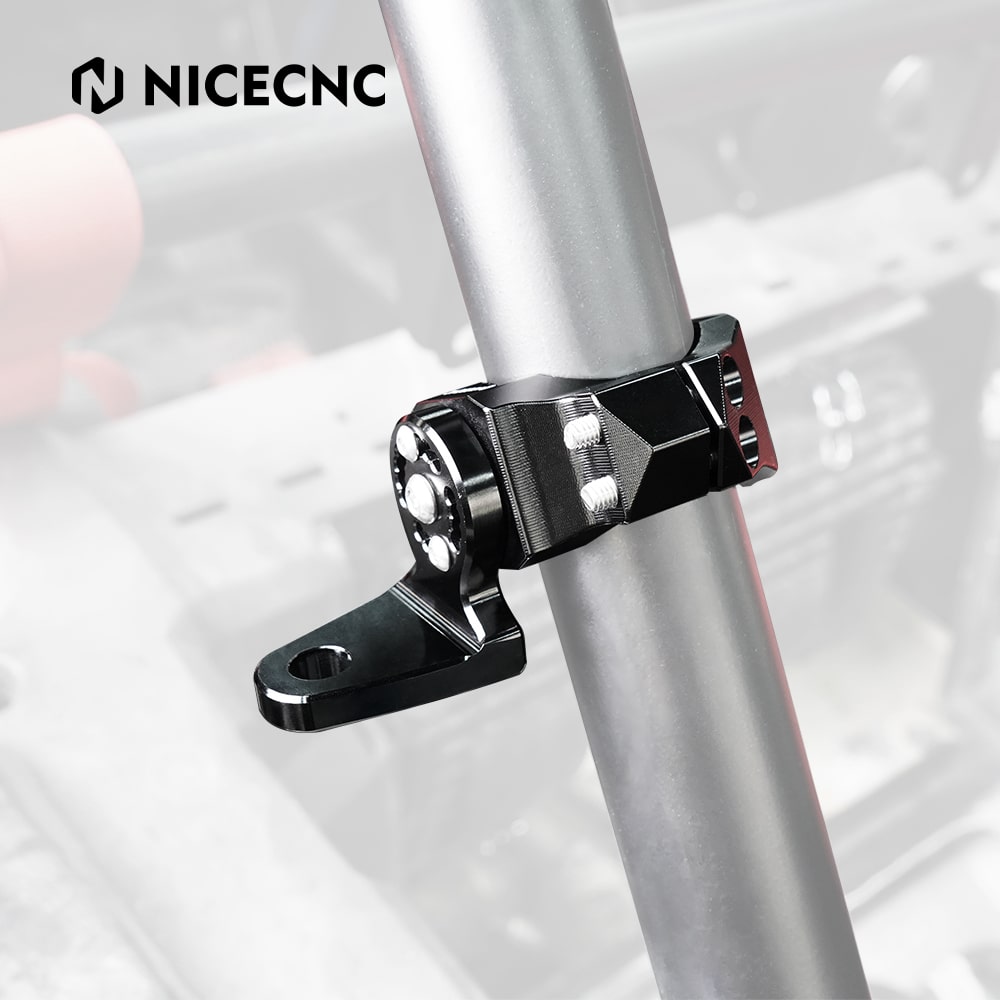Whip Light Flagpole Light Mount Bracket Adjustable For 1.75-2" Roll Cage UTV ATV Position 2