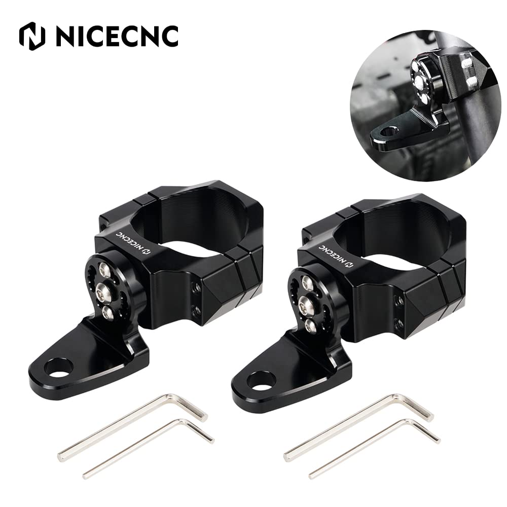 Whip Light Flagpole Light Mount Bracket Adjustable For 1.75-2" Roll Cage UTV ATV Position 8