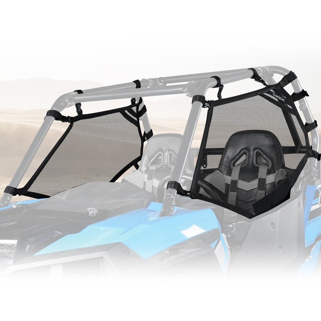 UTV Rear Window Mesh Net Sunshade Protection For Polaris RZR XP 1000 900 Turbo
