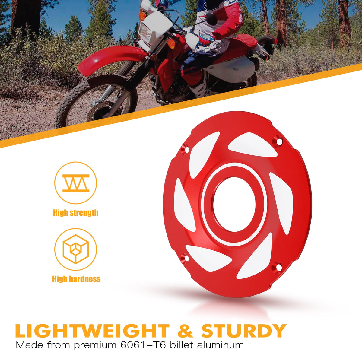 Billet Aluminum Wheel Hub cap for Honda XR650L 1993-2025