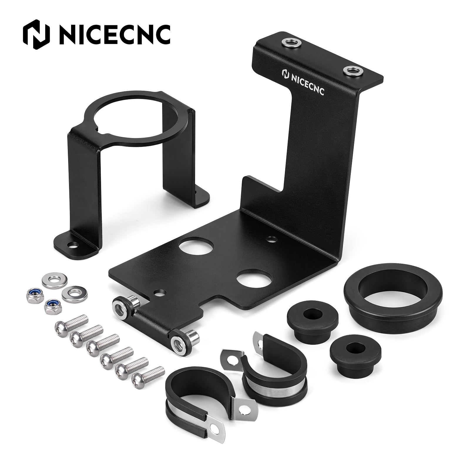 Coolant Reservoir Tank Relocation Bracket Clamp Kit For Yamaha Banshee 350