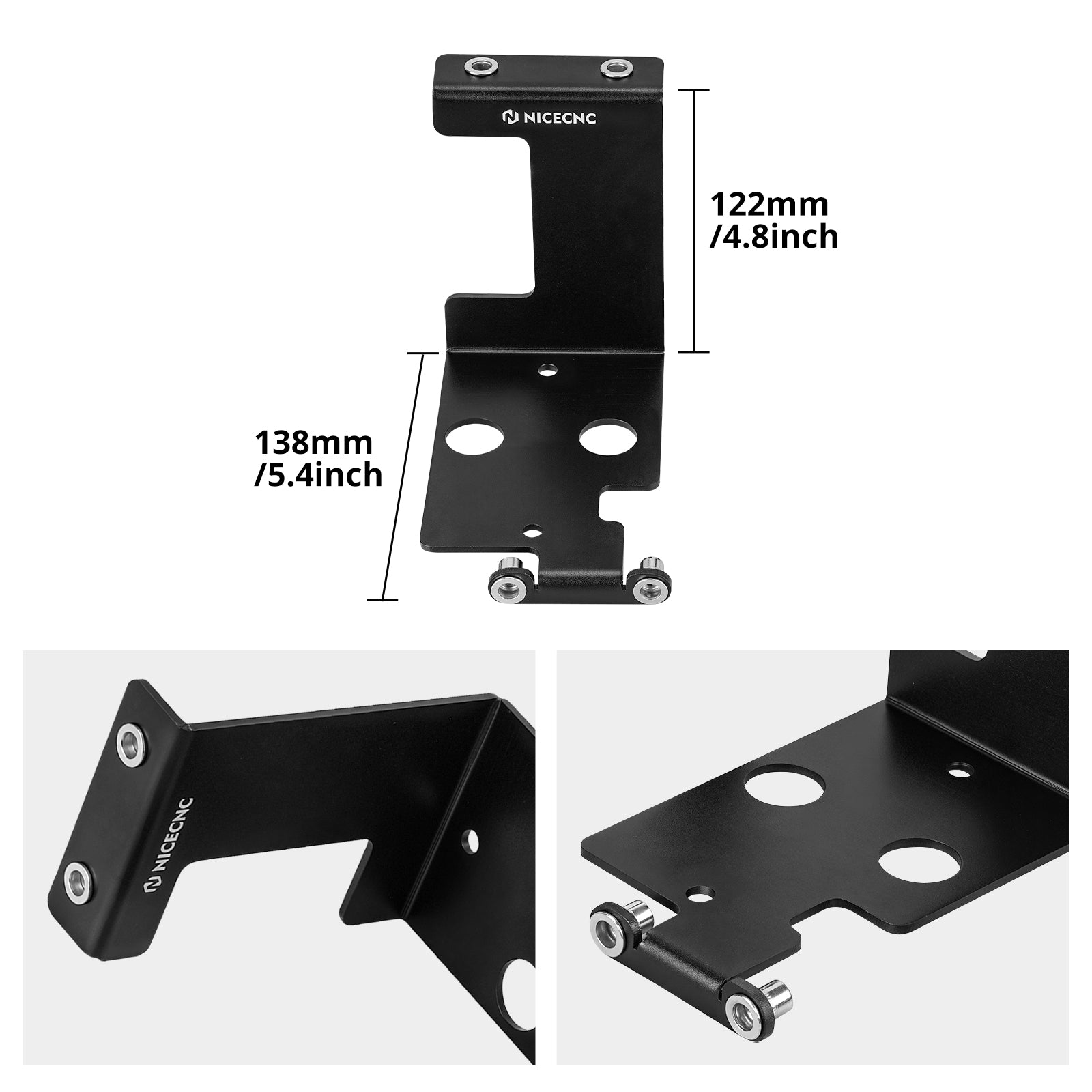 Coolant Reservoir Tank Relocation Bracket Clamp Kit For Yamaha Banshee 350