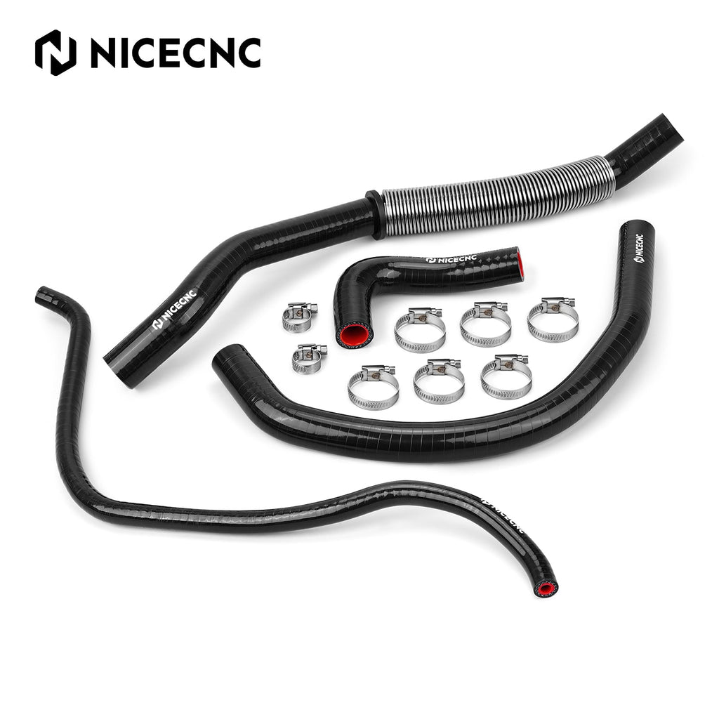 Silicone Radiator Hose Kit w/Heat Shield Adapters For Yamaha Banshee 350