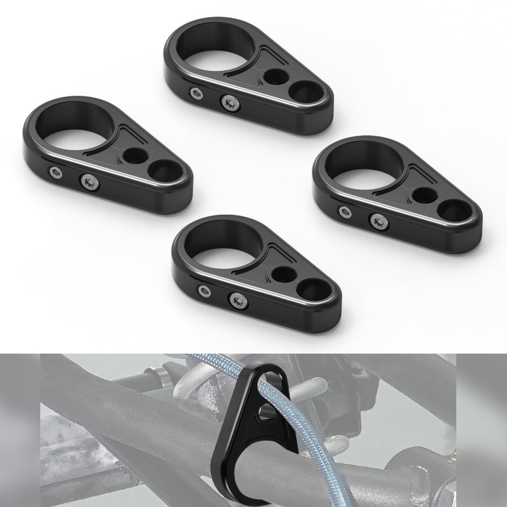 4PCS ATV Brake Line Cable Clamps For Yamaha Grizzly Raptor 700 R YFZ450R