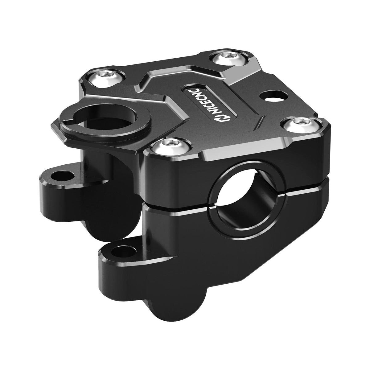 1.25" Handlebar Riser Clamp + Key Switch Mount For Yamaha Banshee 350