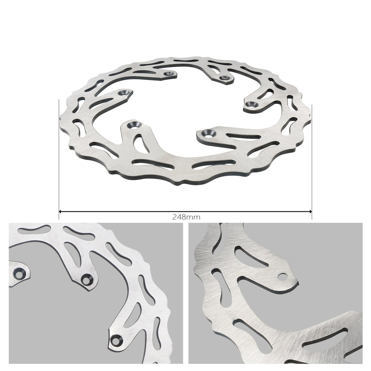 Rear Brake Disc Rotor For Yamaha YZ125 02-16 YZ250 02-15 YZ450F 03-15 WR450F 02-15