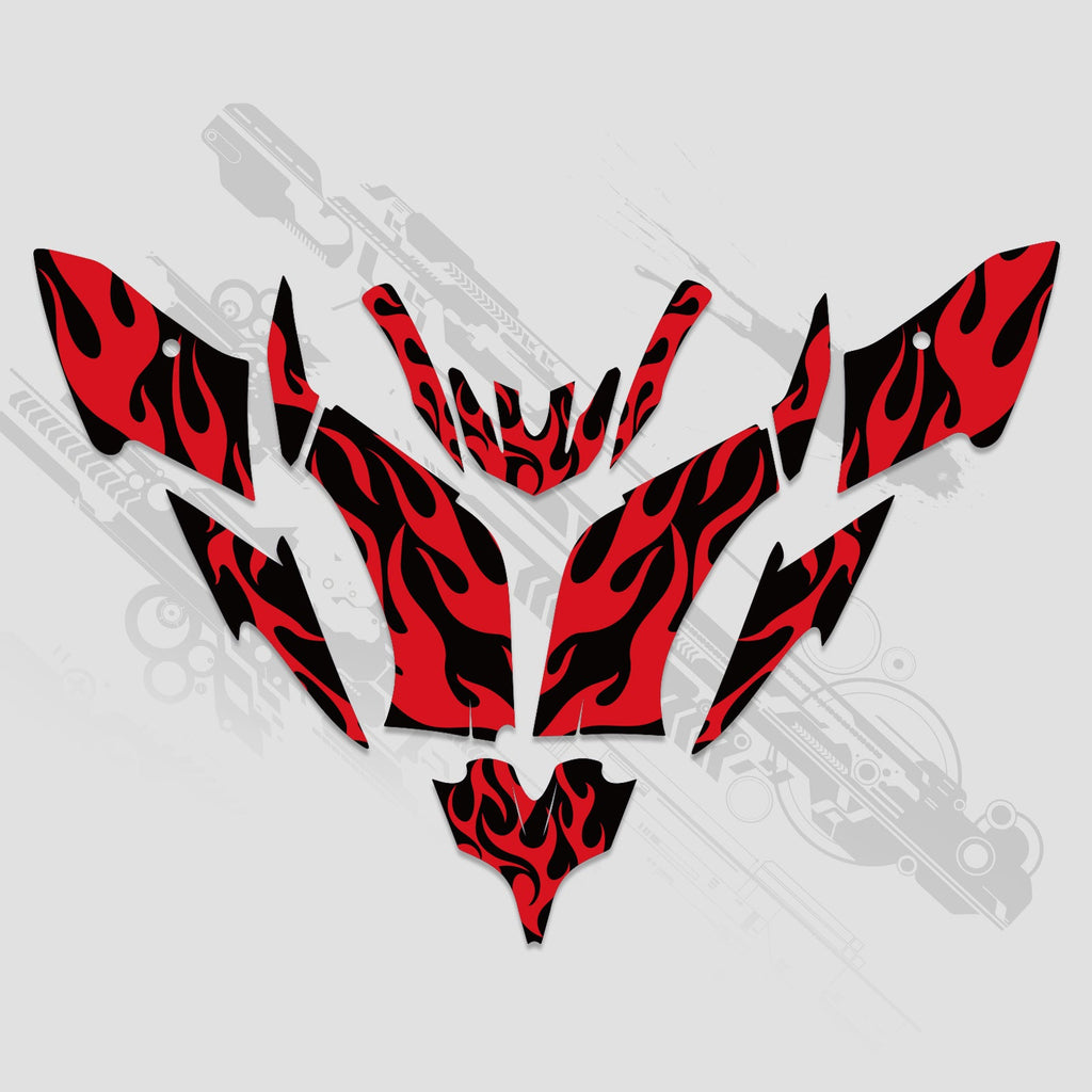 ATV Full Graphics Decals Stickers Kit For YAMAHA Raptor 250 2008-Present