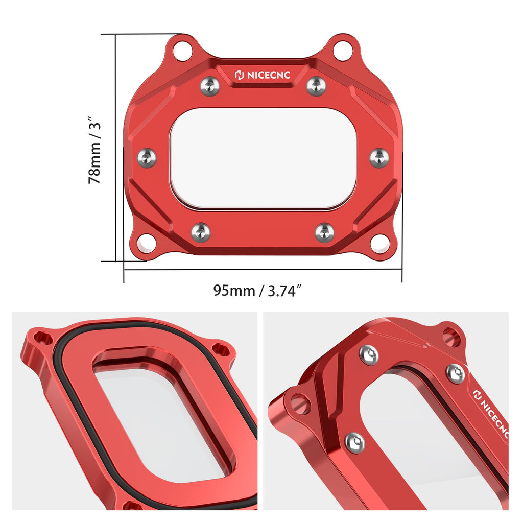 Transparent Cylinder Head Side Cover For Yamaha Raptor Grizzly Kodiak 700 R